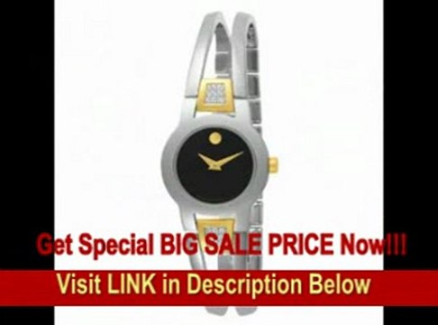 [FOR SALE] Movado Women's 604983 Amorosa Diamond Accented Bangle Bracelet Watch