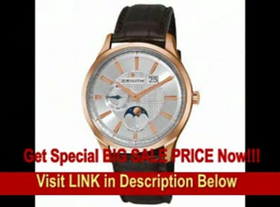 [FOR SALE] Zenith Men's 18.2140.691/02.C498 Elite Captain Moonphase Silver Dial Watch