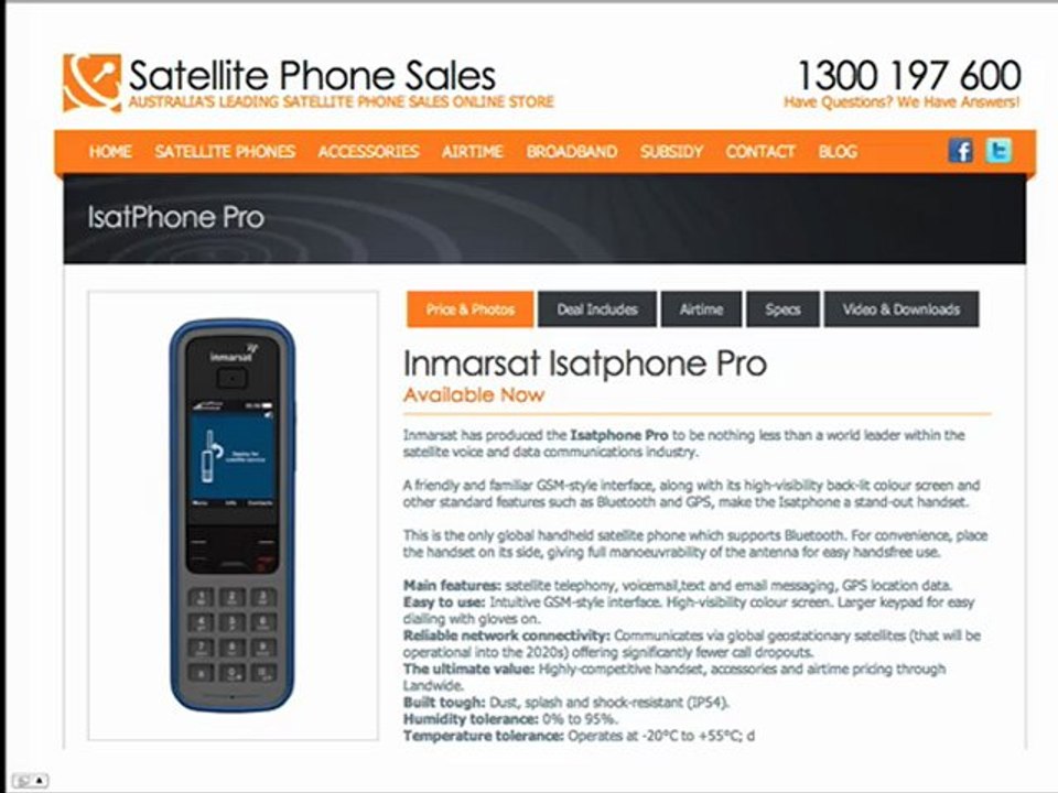 What Do I Need To Access The Internet With My Isatphone Pro