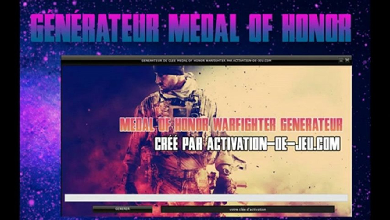 [TUTO FR] Generateur de Medal Of Honor Warfighter