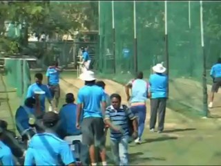 India in practice session in Hyderabad