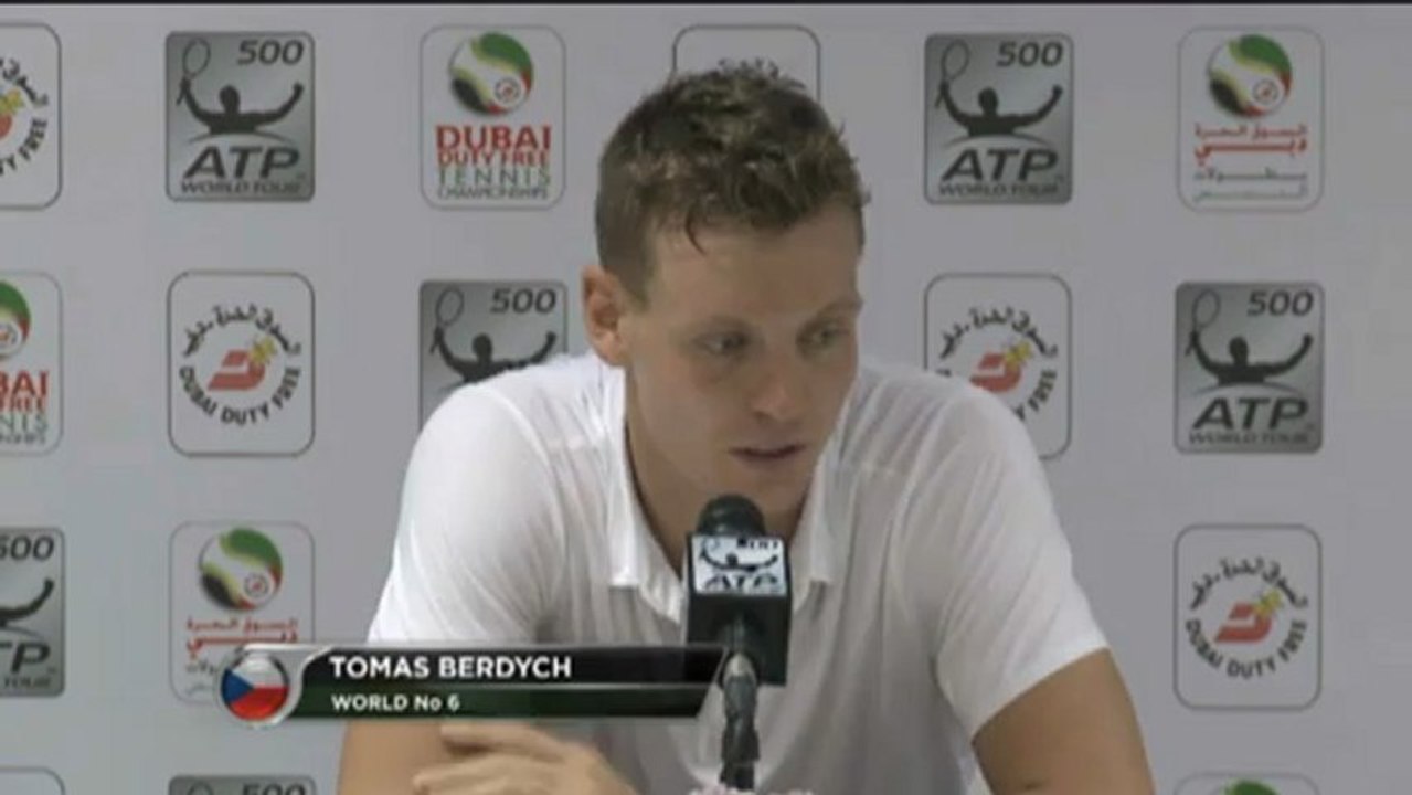 Dubai: Berdych: 'Könnte mich nicht besser fühlen'