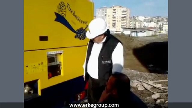 ERKE Dış Ticaret ltd., CompAir C250-12 TurboScrew Diesel Portable Compressor Start-Up - Ege Zemin - İzmir