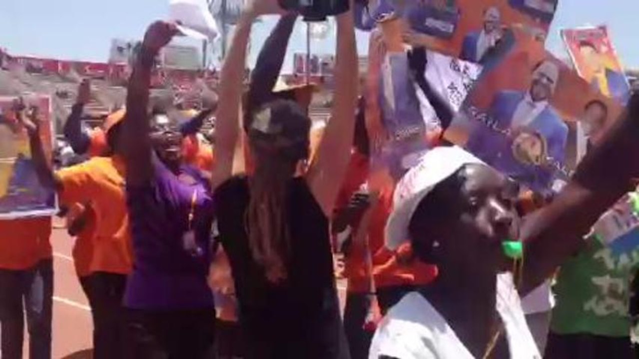 Odinga supporters await arrival of party leaders