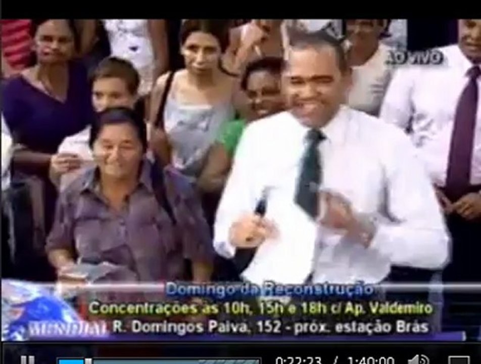 Ap Valdemiro Boiadeiro Charlatao promete 'curar' fiel - 03/2013