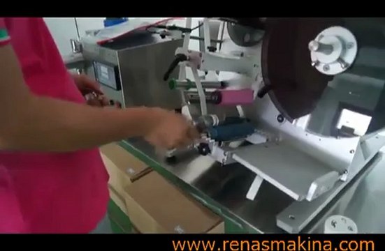 yüksek hızlı yarı otomatik etiketleme makinası