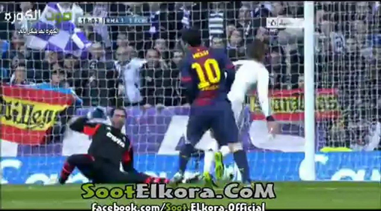 هدف التعادل برشلونه فى ريال مدريد - ميسى