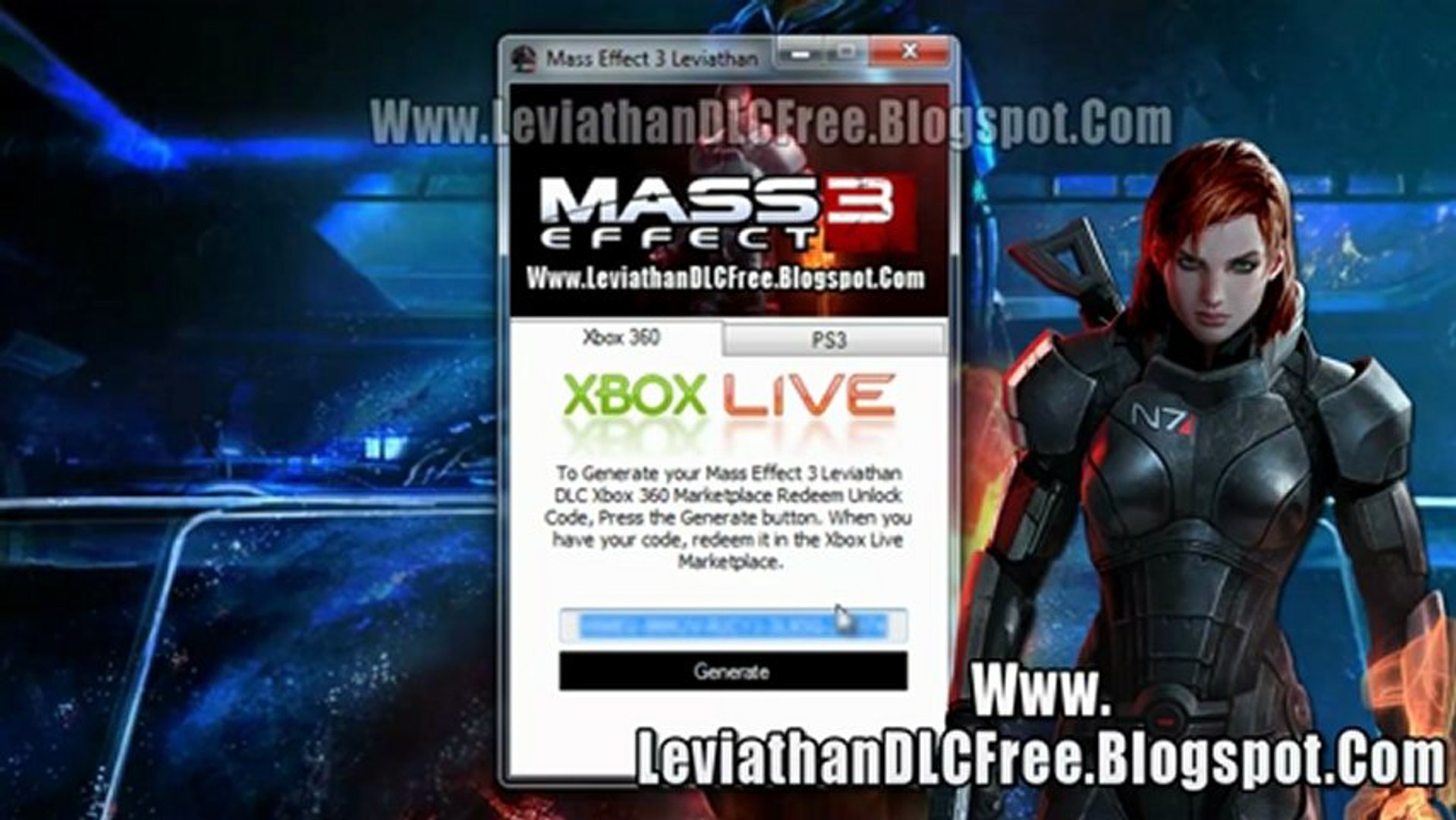pakket Primitief Maan Get Free Mass Effect 3 Leviathan DLC - Xbox 360 - PS3 - video Dailymotion