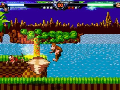 MUGEN: Donkey Kong (me) vs Donkey Kong and Diddy Kong