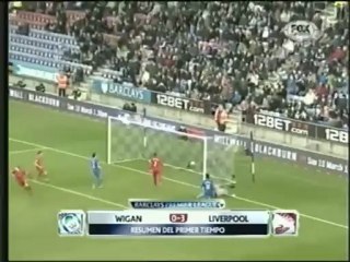 Goles Suarez vs wigan (Primer Tiempo)
