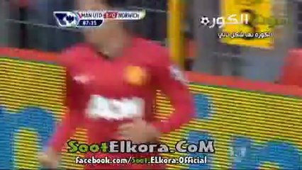اهداف مانشستر يونايتد 4-0 نوريتش سيتي