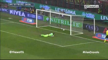 Pazzini Second Goal Against Lazio 2-3-2013