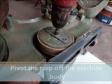 Removing flat spots from the wheels of a floor sanding machine