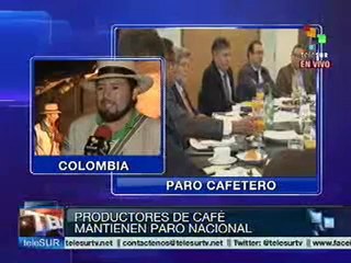 Cafeteros mantienen huelga pese a incremento de subsidio