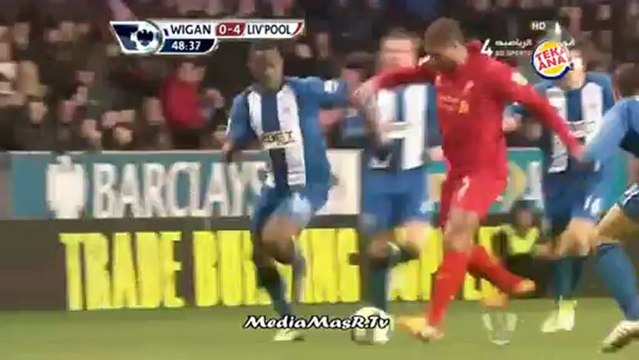 أهداف مباراة ويجان 0-4 ليفربول - الجولة الـ 28