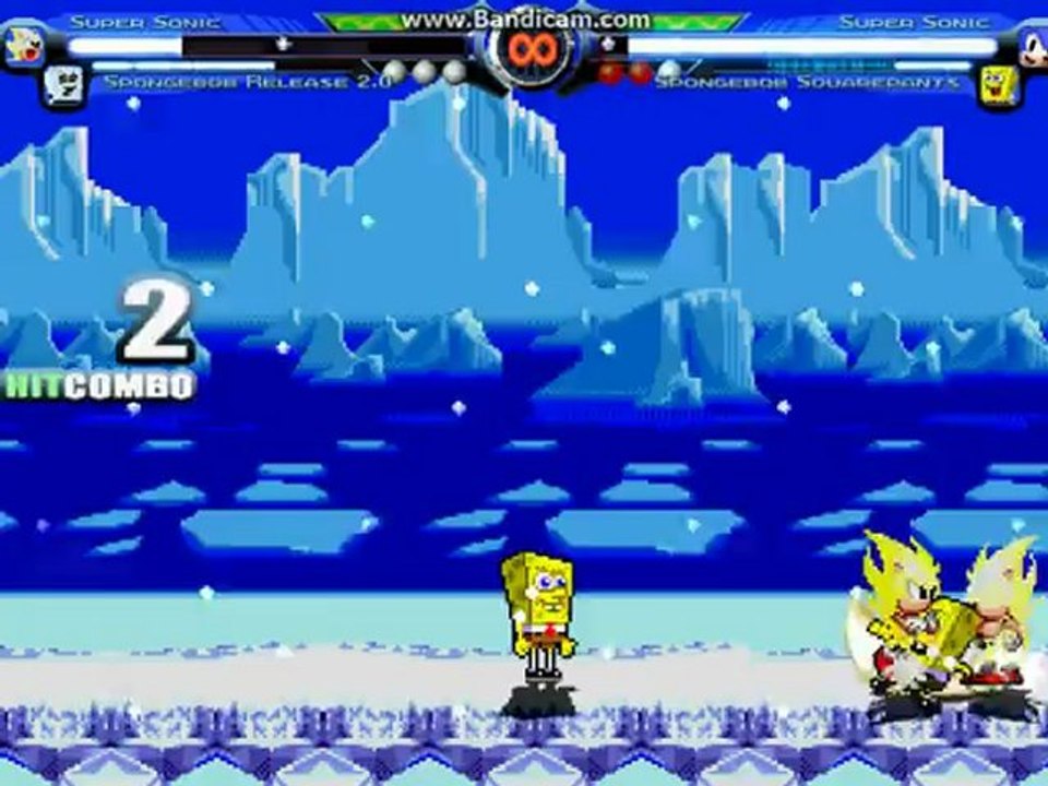 MUGEN: Super Sonic and Spongebob vs Super Sonic and Spongebob