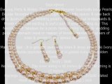 Back Drop Down Bridal Double Stranded Ivory Pearls Jewelry Set by FashionJewelryForEveryone.com