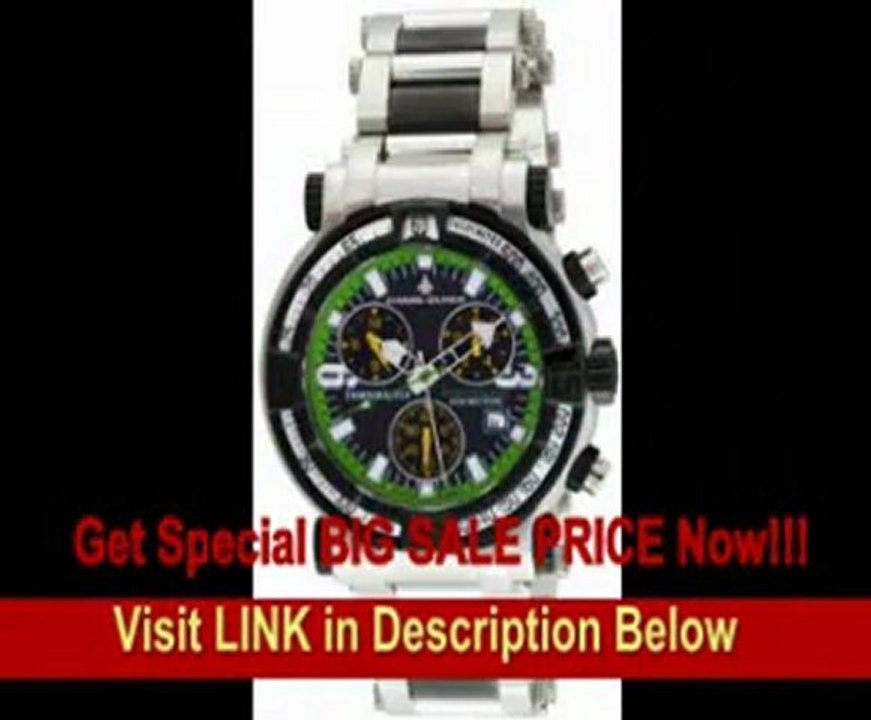 [BEST BUY] Chase-Durer Men's 224.2BE-BRA Trackmaster Pro Chronograph 2nd Edition Stainless Steel and Black Ion-Plated Watch...