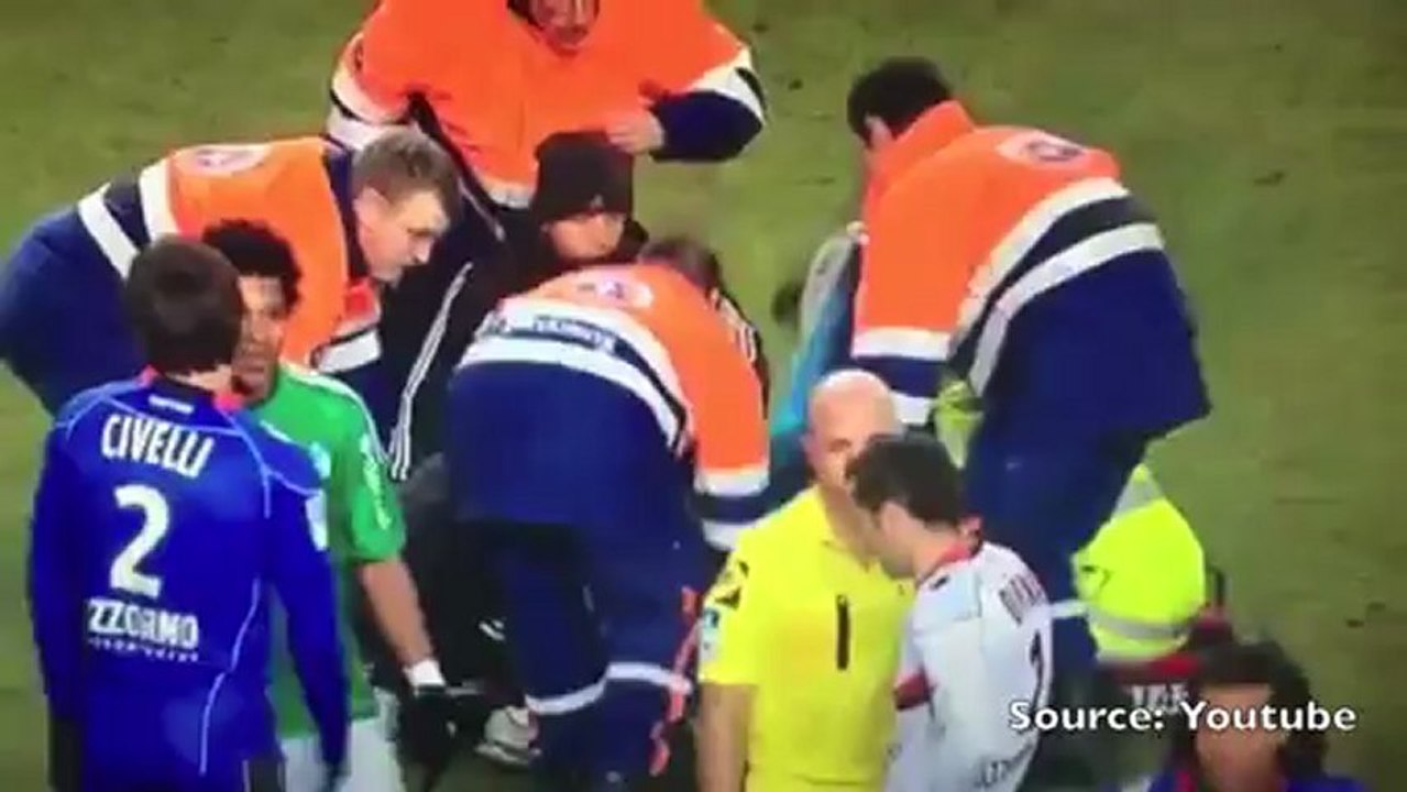 Fracture de la cheville pour Clément tacle Eysseric