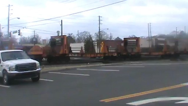 Norfolk Southern rail carrying train southeast through Austell Ga.