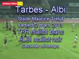 Rugby Pro D2   T.P.R (Tarbes) - ALBI samedi 2 mars 2013 stade maurice Trélut de Tarbes