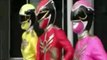 Power Rangers Megaforce red,yellow and pink rangers morph