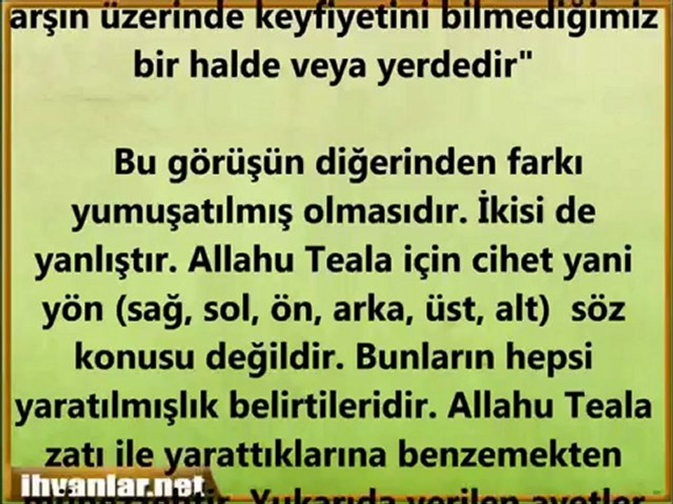 Taha 5 - İstiva etmek ne demektir