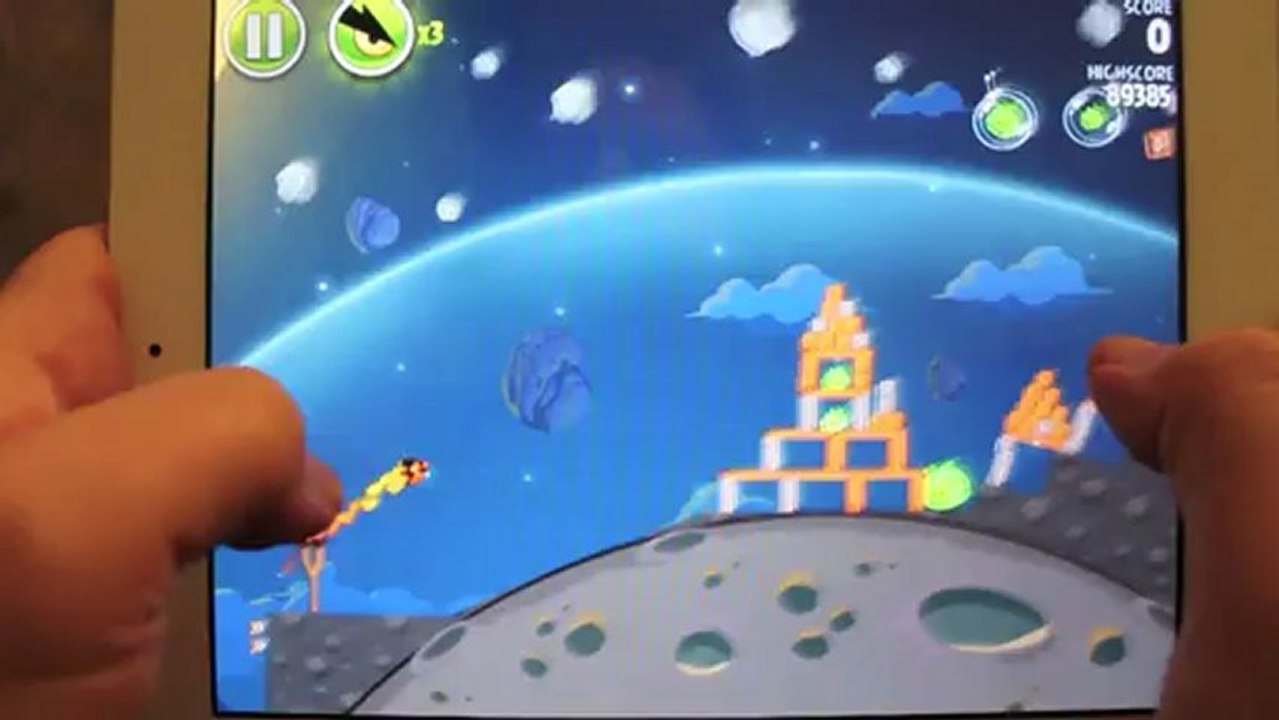 Angry Birds Space Pig Bang Level 1-19 3-Star Walkthrough iPhone/iPod/iPad 88320