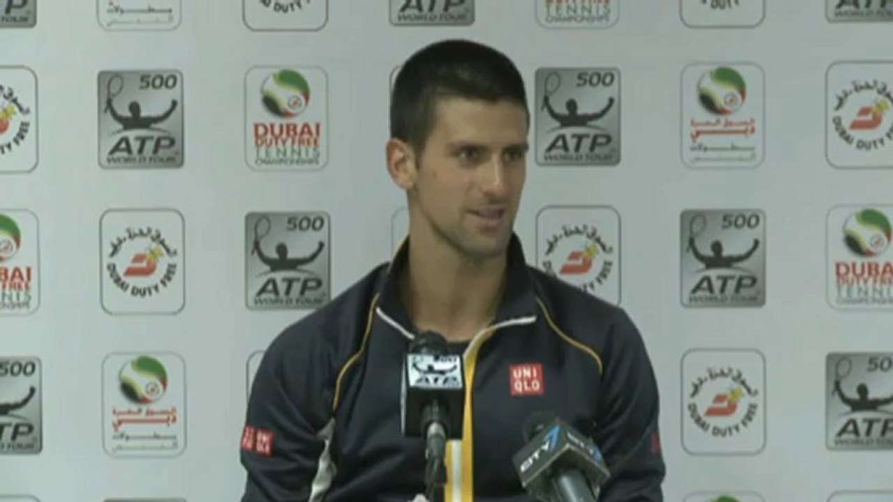 Dubai: Djokovic nach Finalsieg: 'Mein Aufschlag war heute großartig'