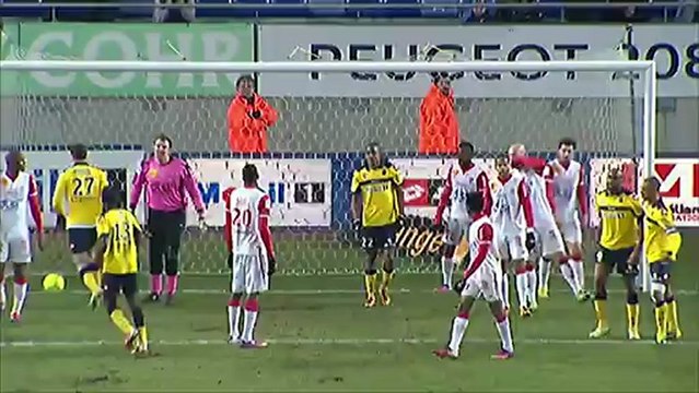 But Sloan PRIVAT (90ème +4) - FC Sochaux-Montbéliard - AS Nancy-Lorraine (1-2) - saison 2012/2013