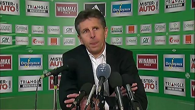 Conférence de presse AS Saint-Etienne - OGC Nice : Christophe GALTIER (ASSE) - Claude PUEL (OGCN) - saison 2012/2013