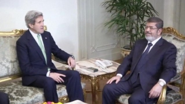 John Kerry meets Egyptian President Mursi