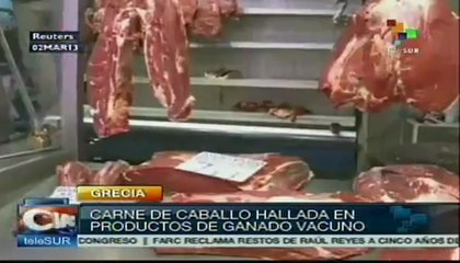 Grecia detecta carne de caballo en productos congelados