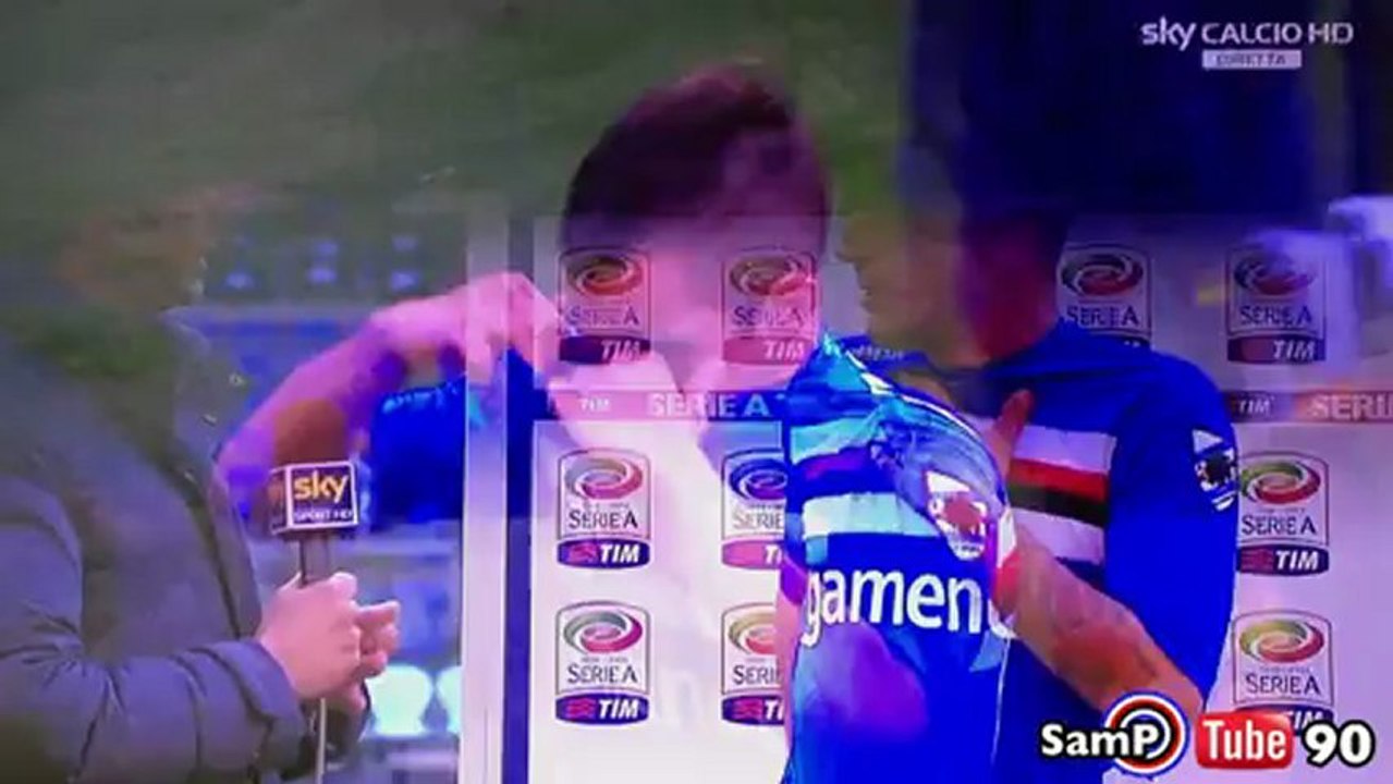 SampTube90 - Intervista ad Angelo Palombo dopo Sampdoria - Parma 1-0 - HD