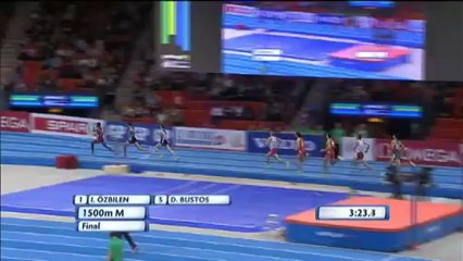 Mahiédine Mekhissi est champion d'Europe du 1500 m en salle