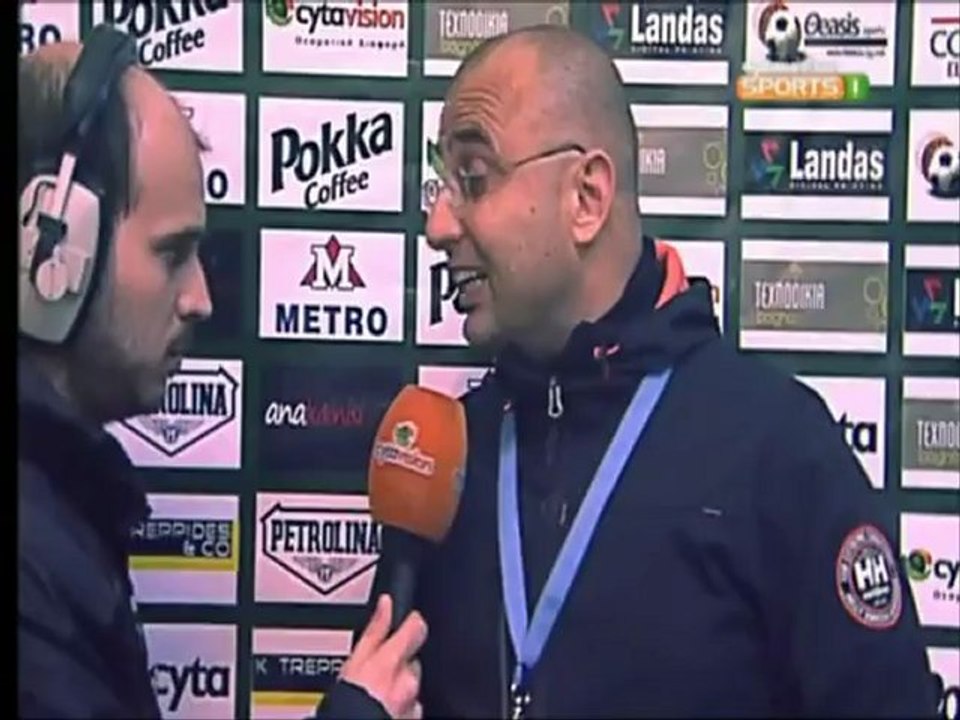 Οι δηλώσεις του Πανίκου Χατζηλιασή μετά τον αγώνα ΑΕΚ-ΑΠΟΕΛ