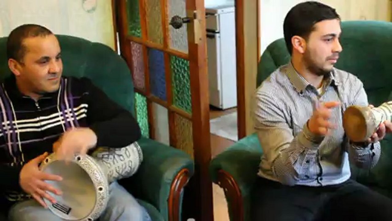 جلسة الولاعة لبعض أعضاء جوق الملحون بفرنسا , بمونت لاجولي