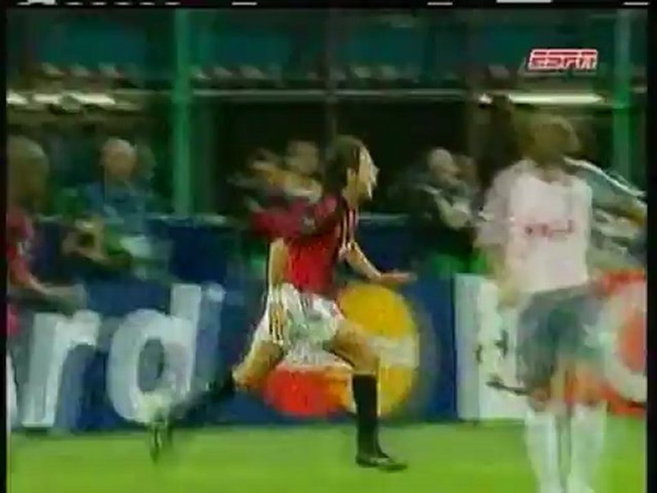 2007 (September 18) AC Milan (Italy) 2-Benfica (Portugal) 1 (Champions League)