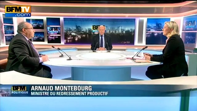 BFM Politique : l’interview BFM business, Marine Le Pen répond aux questions d'Emmanuel Lechypre - 03/03