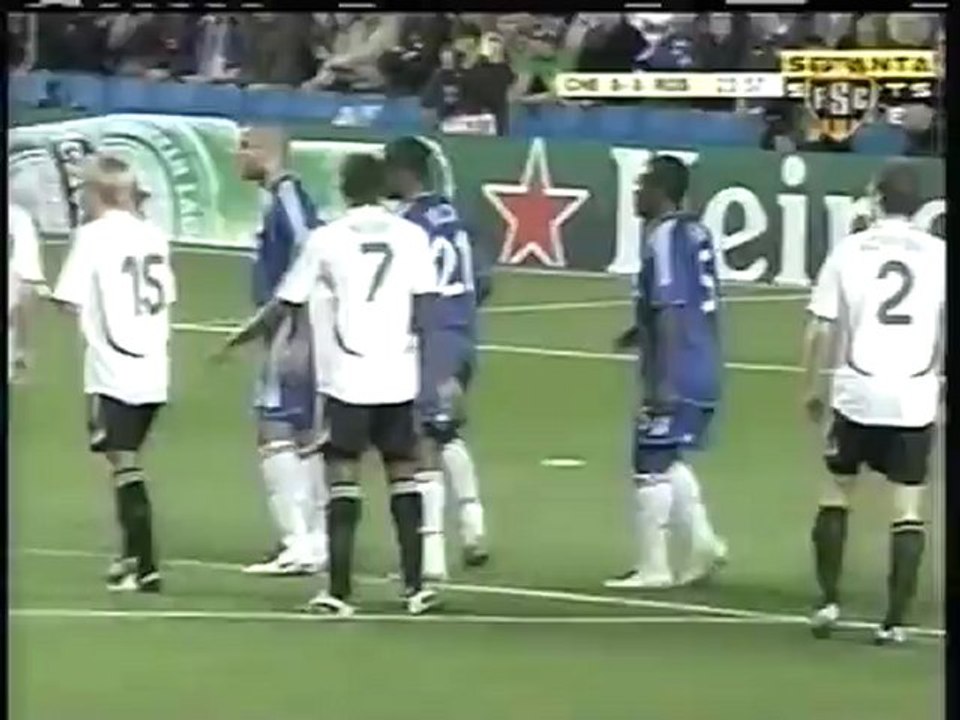 2007 (September 18) Chelsea (England) 1-Rosenborg (Norway) 1 (Champions League)