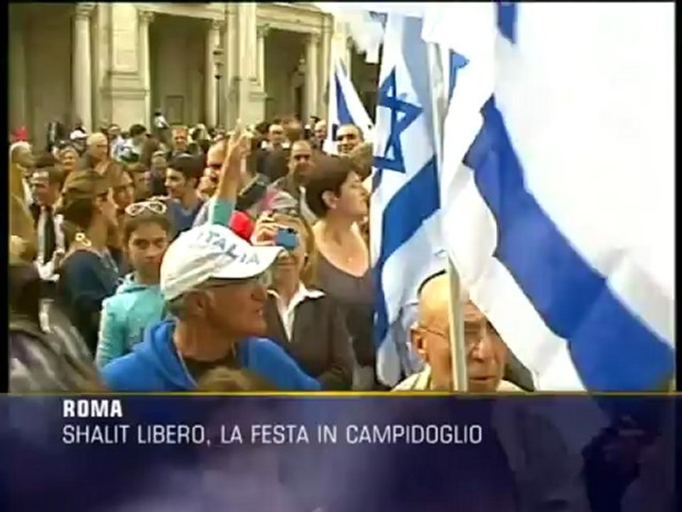Shalit libero, festa in Campidoglio