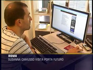 Descargar video: Susanna Camusso visita Porta Futuro