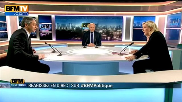 BFM Politique: l'After RMC, Marine Le Pen répond aux questions de Jean-François Achilli - 03/03