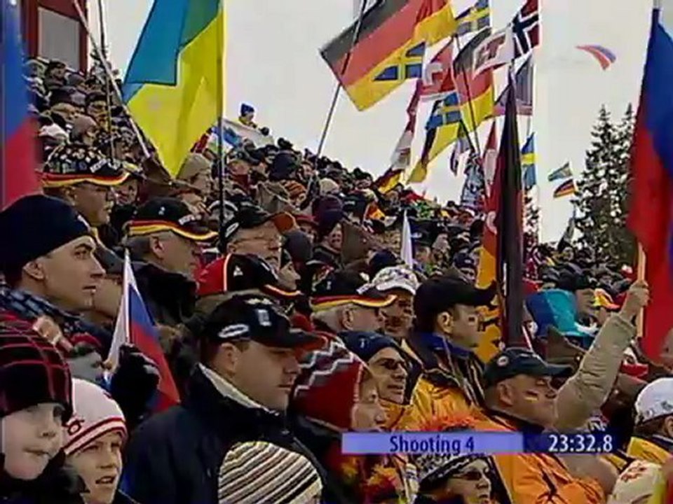 Биатлон ЧМ-2008 Женская гонка преследования