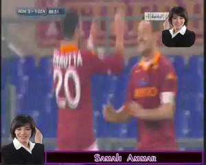 هدف التالت لروما فى مرمى جنوى بيروتا &تعليق على سعيد الكعبي