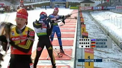 Биатлон ЧМ-2009 Женская гонка преследования