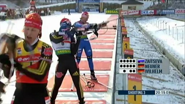 Биатлон ЧМ-2009 Женская гонка преследования