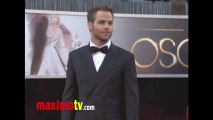 Chris Pine Oscars 2013 Fashion Arrivals