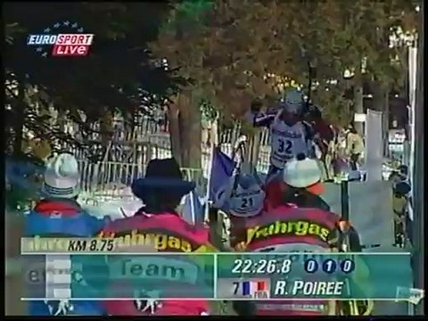 Биатлон ЧМ-2001 Мужская гонка преследования