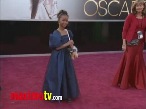 Quvenzhané Wallis Oscars 2013 Fashion Arrivals